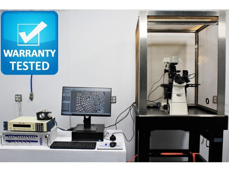 Nikon Electrophysiology Rig DIC Microscope w/ Sutter Micromanipulator MP-285, HEKA EPC 10 Patch Clamp, Faraday Cage - AV