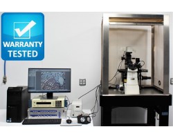 Nikon Electrophysiology Rig DIC Fluorescence Microscope w/ Sutter Micromanipulator MP-285, HEKA EPC 10 Patch Clamp, Faraday Cage - AV