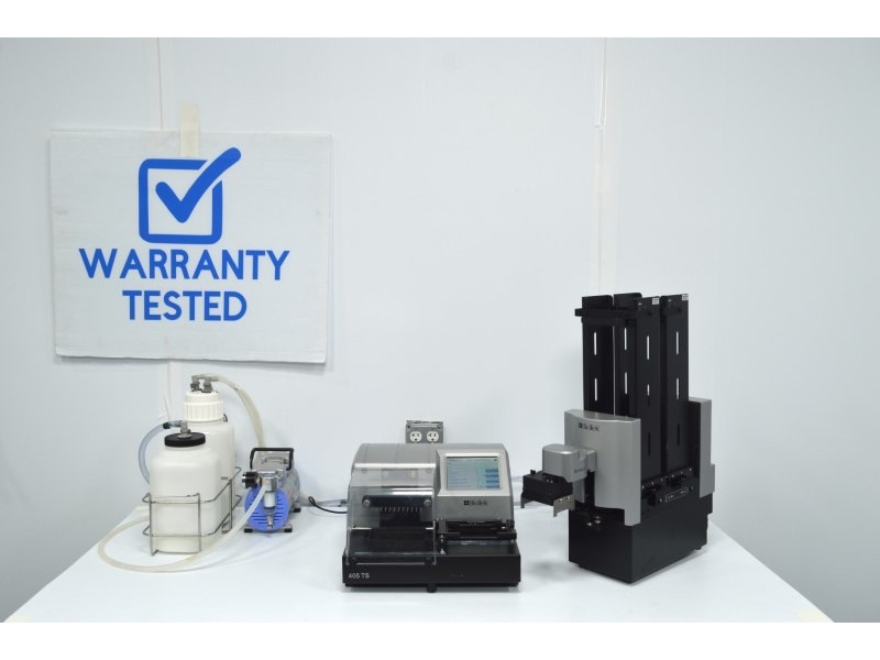 Agilent BioTek 405 Select TS Microplate Washer 405TSRV w/ BioStack 2WR Stacker - AV