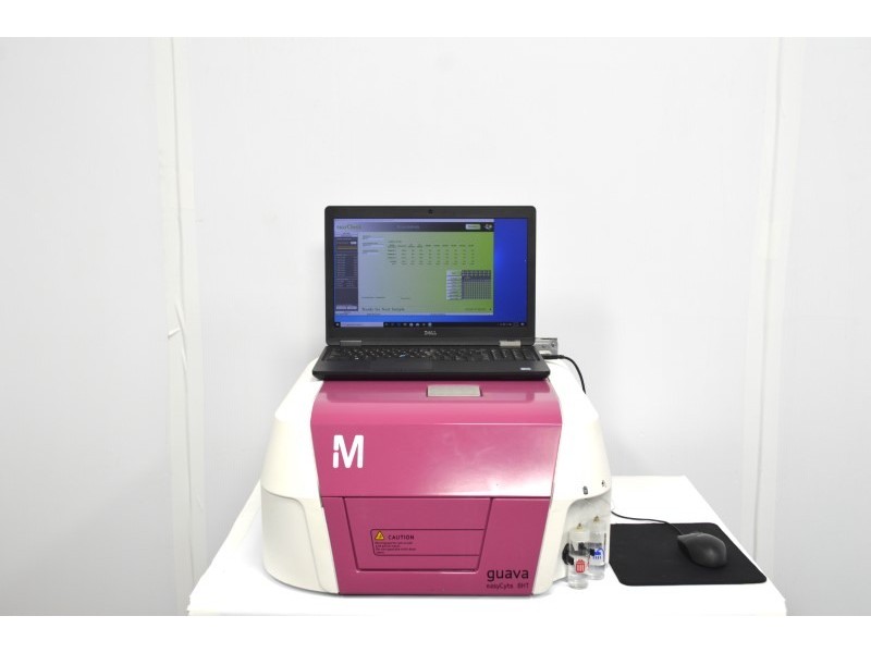 Millipore Guava easyCyte 8HT Flow Cytometer (2)Lasers/(6)Colors/(6)Detectors/(8)Channels