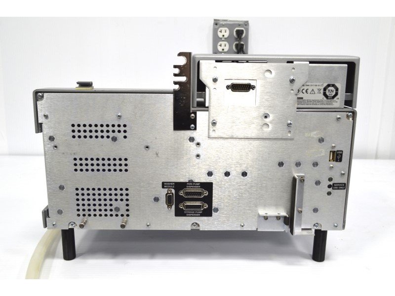 BioTek MultiFlo FX Microplate Dispenser in MFXP2 configuration w/ Secondary Peri-pump, and  BioStack Stacker