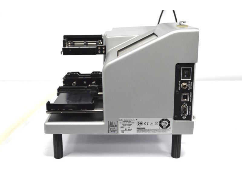 BioTek MultiFlo FX Microplate Dispenser in MFXP2 configuration with Primary Peri-pump w/ BioStack Stacker