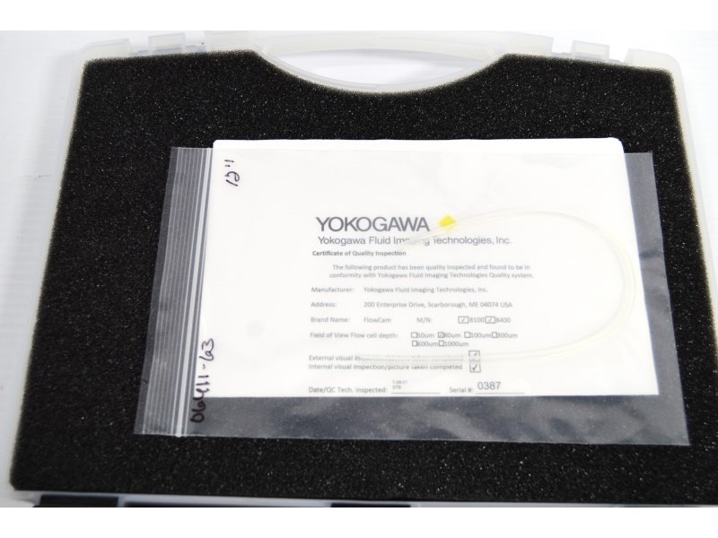 Fluid Imaging Technologies FlowCam 8100 Particle Analyzer with LO Light Obscuration Upgrade