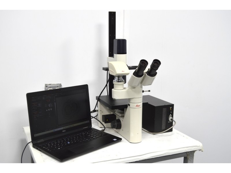 Leica DM IL LED Fluo Inverted Fluorescence Phase Contrast Microscope