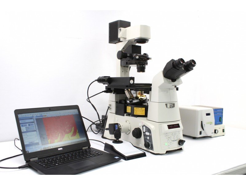 Nikon Eclipse TI-E Inverted Fluorescence Phase Contrast Motorized XY Microscope Pred TI2-E