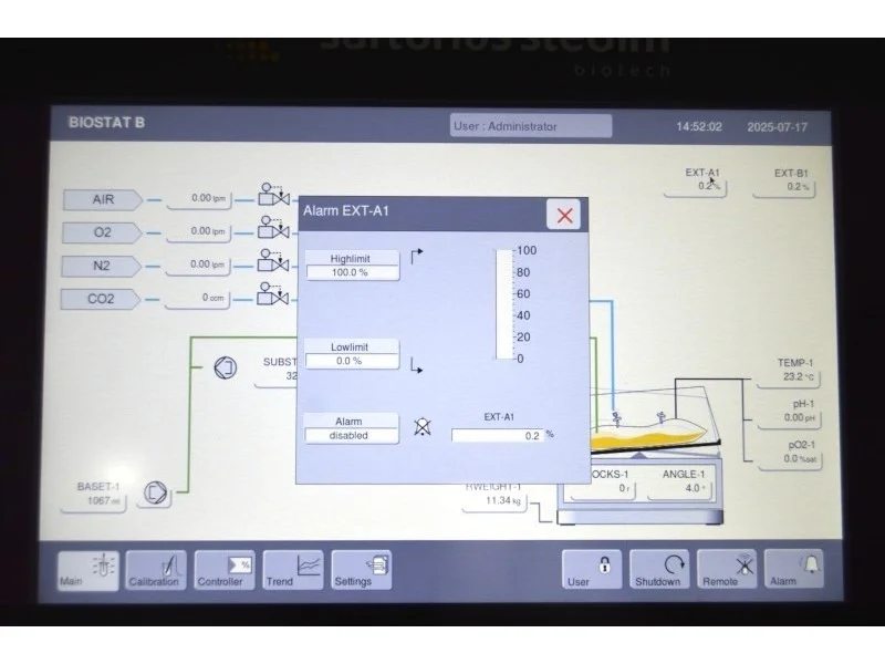 Sartorius Stedim Biostat B Bioreactor Controller Single with Biostat RM ...