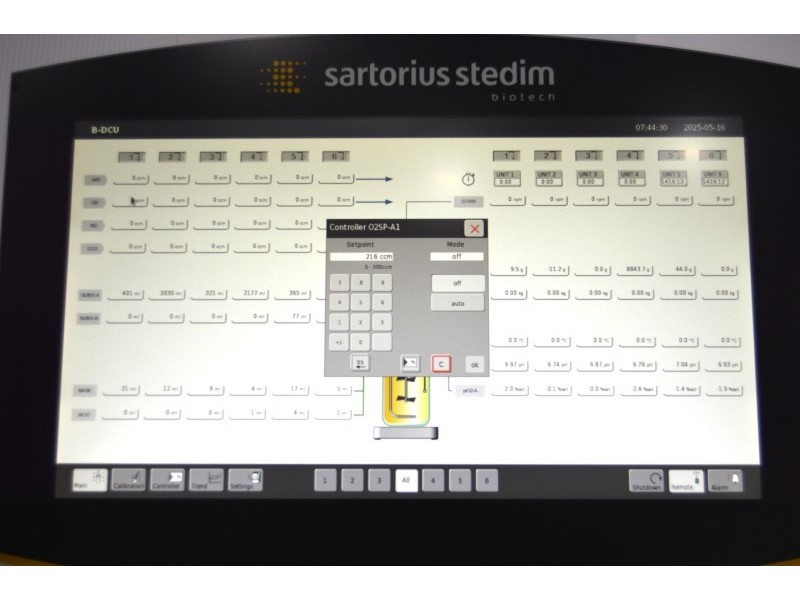 Sartorius Stedim Biostat B-DCU 6-Fold Cell Culture Bioreactor Univessel System