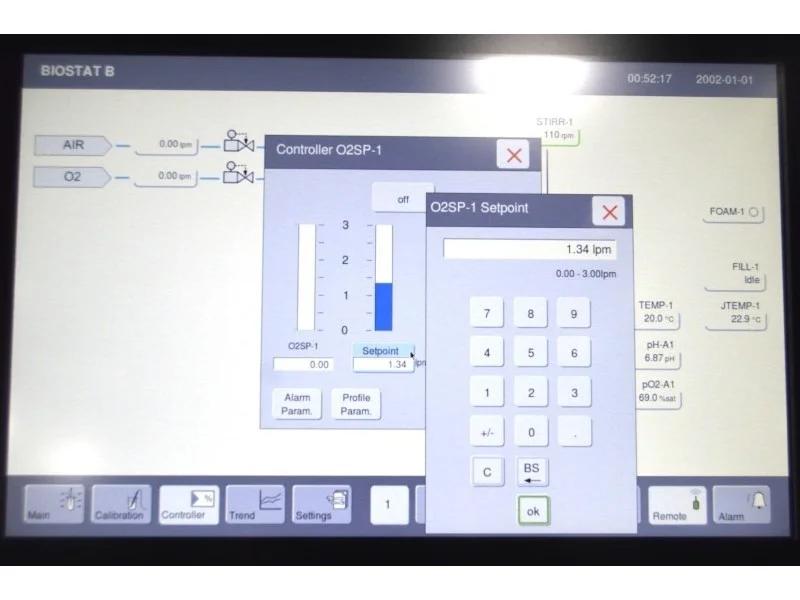Sartorius Stedim Biostat B (B2) Dual Control Bioreactor for Microbial ...