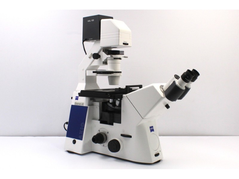 Zeiss AXIO Observer.A1 Inverted Research Microscope, Phase Contrast & PlasDIC Configuration
