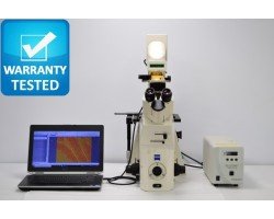 Zeiss Axiovert 200 Inverted Fluorescence Phase Contrast Microscope Pred AXIO Observer - AV