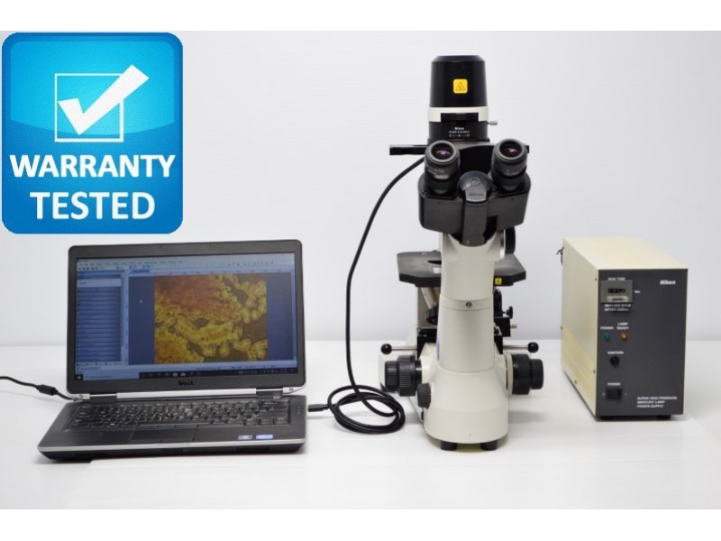Nikon Eclipse TS100-F Inverted Fluorescence Microscope (New Filters) Pred TS2