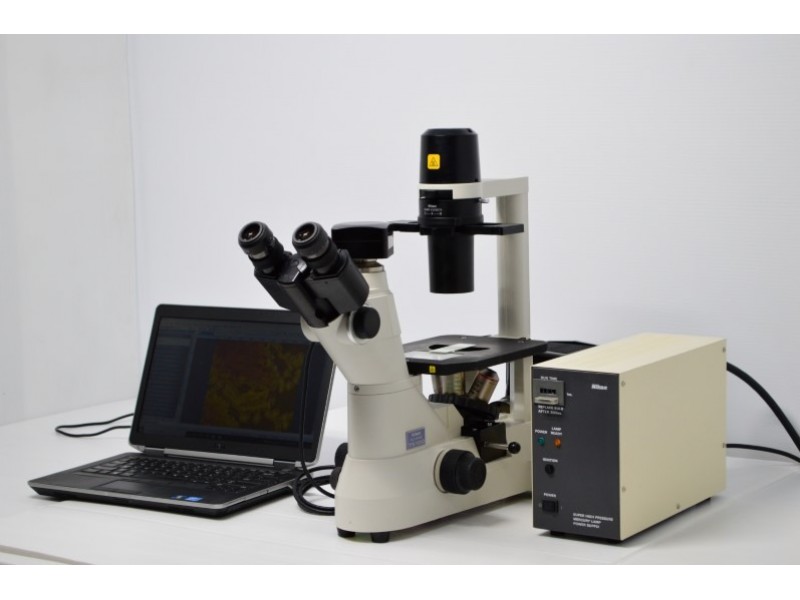 Nikon Eclipse TS100-F Inverted Fluorescence Microscope (New Filters) Pred TS2