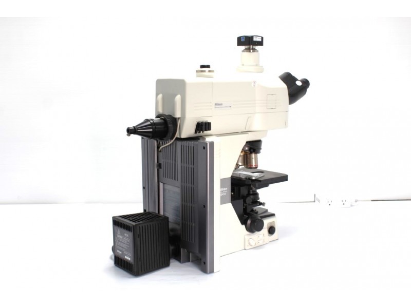 Nikon Eclipse 90i Upright Fluorescence Motorized Microscope  (New Filters) Pred Ni-E