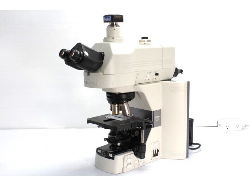 Nikon Eclipse 90i Upright Fluorescence Motorized Microscope  (New Filters) Pred Ni-E