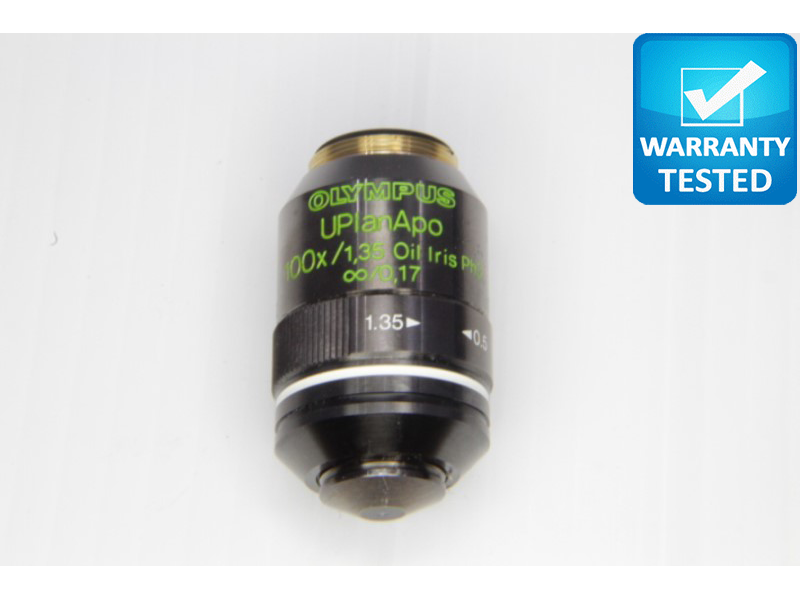 Olympus UPlanApo 100x/1.35 Oil Iris Ph3 Microscope Objective Unit 2 Olympus UPlanApo 100x/1.35 Oil Iris Ph3 Microscope Objective Unit 2