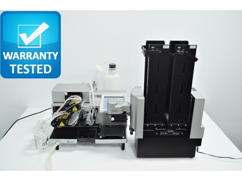 BioTek MultiFlo FX Microplate Dispenser MFXPW w/ BioStack Stacker - AV
