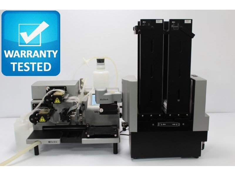 BioTek MultiFlo FX Microplate Dispenser MFXPW w/ BioStack Stacker Unit2 - AV