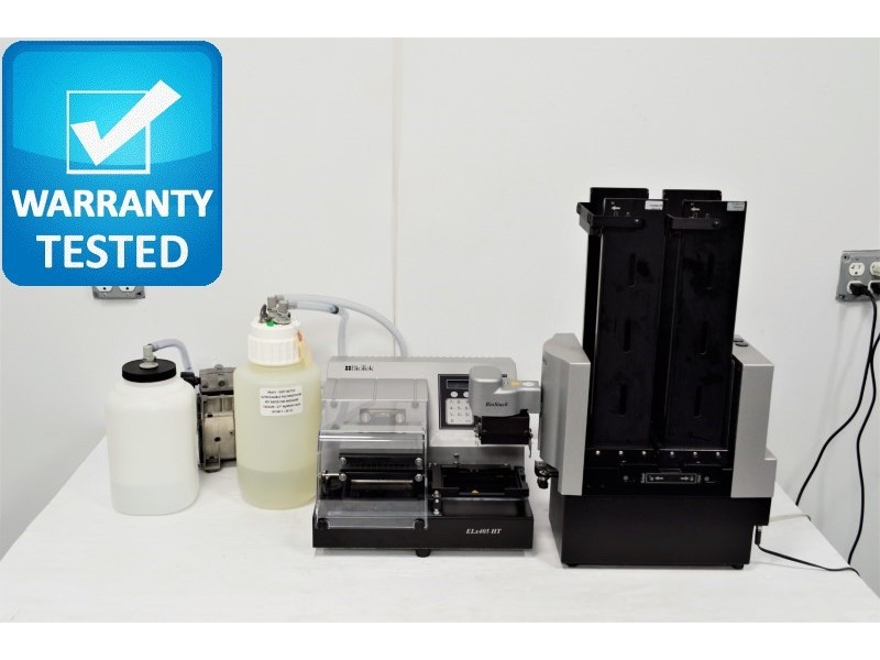 BioTek ELx405 HT Microplate Washer ELX405HTVS w/Biostack Unit5 Pred 405 LS/TS - AV