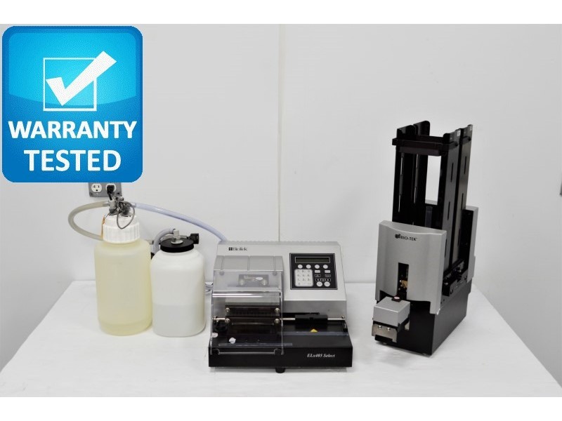 BioTek ELx405 Select Microplate Washer ELX405US w/ BioStack Unit2 Pred 405 TS/LS - AV
