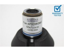 Zeiss Plan-APOCHROMAT 63x/1.4 Oil DIC Microscope Objective Unit 8 420782-9900 - AV Zeiss Plan-APOCHROMAT 63x/1.4 Oil DIC Microscope Objective Unit 8 420782-9900 - AV
