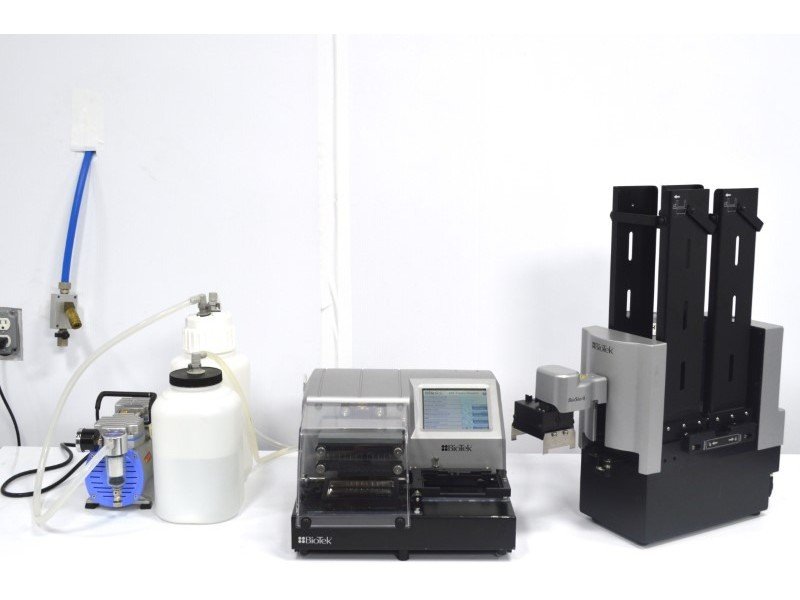 Agilent BioTek 405 Select TS Microplate Washer 405TSUVS w/ BioStack Stacker Agilent BioTek 405 Select TS Microplate Washer 405TSUVS w/ BioStack Stacker
