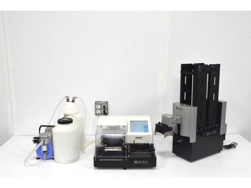 Agilent BioTek 405 TS Microplate Washer 405TSHTV w/ BioStack 3 Stacker Agilent BioTek 405 TS Microplate Washer 405TSHTV w/ BioStack 3 Stacker