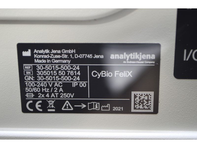 Analytik Jena CyBio FeliX Liquid Handler with R96/1000ul head & UVP HEPA UV Enclosure Analytik Jena CyBio FeliX Liquid Handler with R96/1000ul head & UVP HEPA UV Enclosure