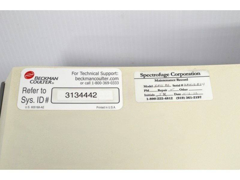 Beckman Optima XPN-90 Ultracentrifuge Floor Centrifuge 0...40DegC w/ Type 70 Ti Fixed-Angle Titanium Rotor