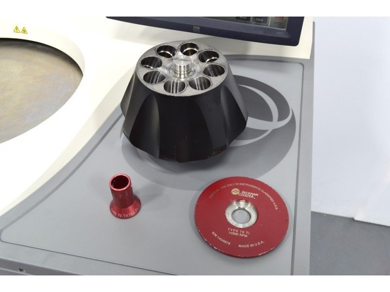 Beckman Optima XPN-90 Ultracentrifuge Floor Centrifuge 0...40DegC w/ Type 70 Ti Fixed-Angle Titanium Rotor