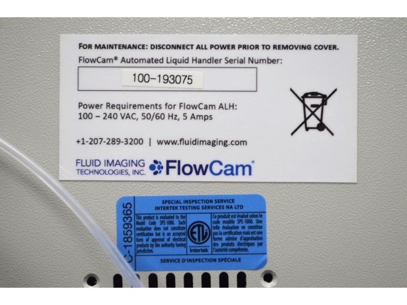 Fluid Imaging Technologies FlowCam 8000 Particle Analyzer w/ ALH System - AV