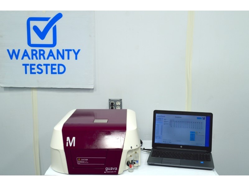 Millipore Cytek Guava EasyCyte 12HT Flow Cytometer (3)Lasers/(11)Colors/(9)Detectors Unit 4