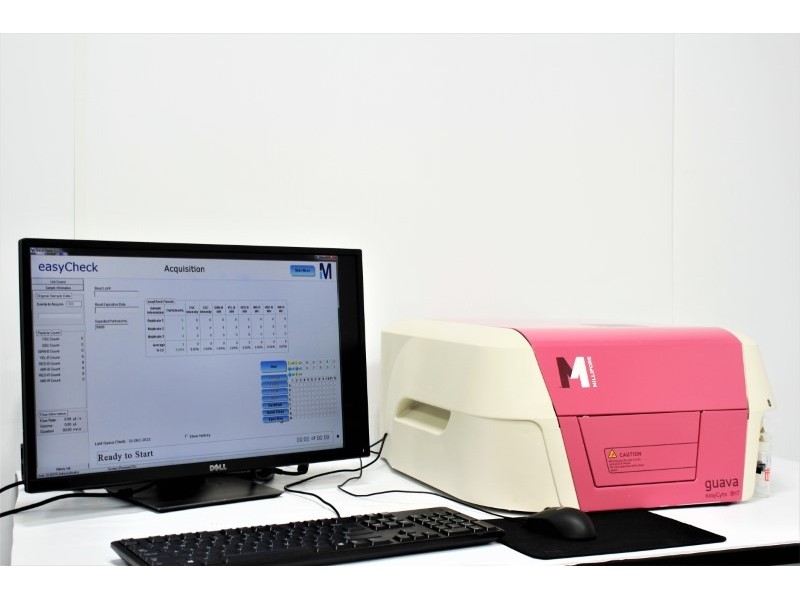 Millipore Cytek Guava easyCyte 8HT Flow Cytometer HT (2) Lasers (8) Channels (6) Colors Unit 2