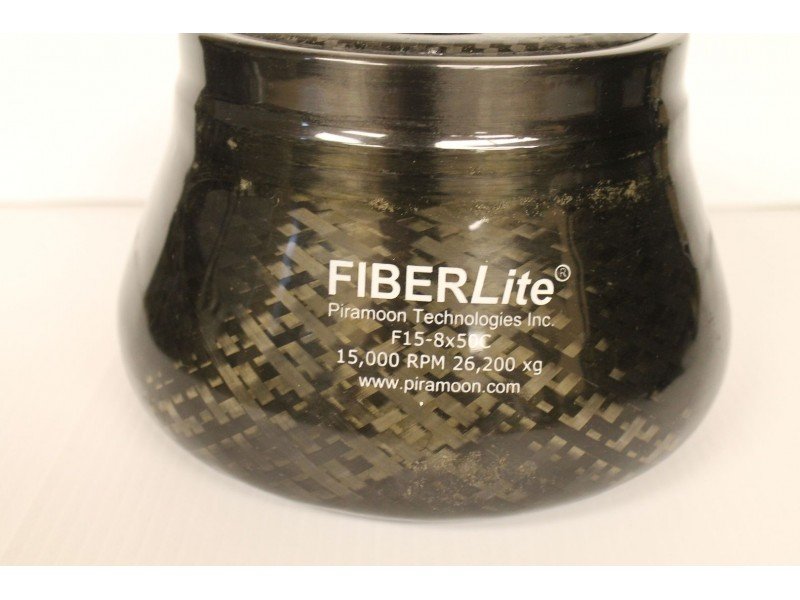 Piramoon Technologies Fiberlite F15-8x50C 15000 RPM Centrifuge Rotor Piramoon Technologies Fiberlite F15-8x50C 15000 RPM Centrifuge Rotor