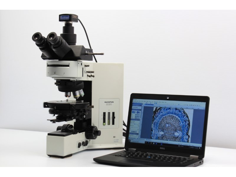 Olympus BX60 Upright Polarization Microscope Round Stage Pred BX53