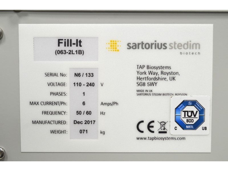 Sartorius Stedim Fill-It Cryovial Filling Cell Banking