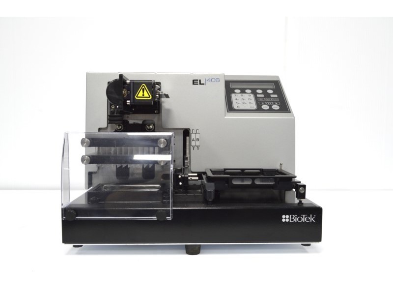 Agilent BioTek EL406 Microplate Washer Dispenser 406PUB1 w/ BioStack 2WR Stacker