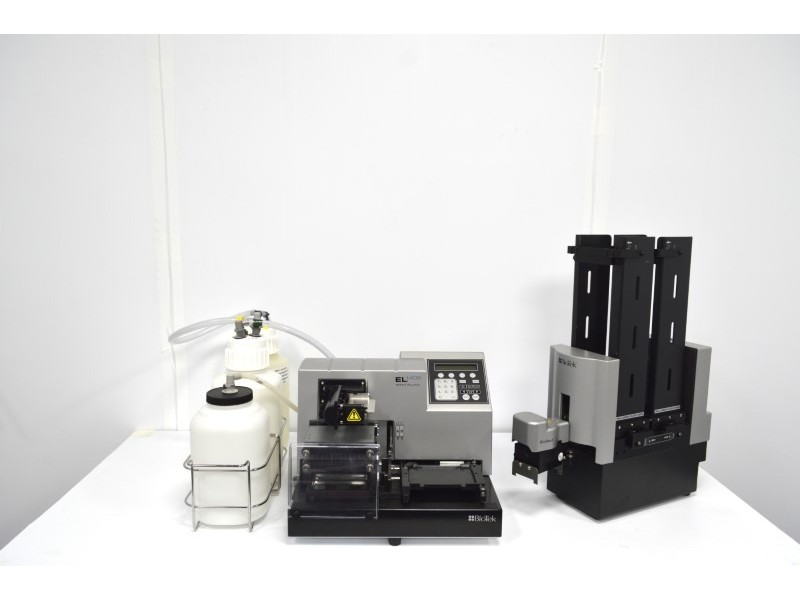 Agilent BioTek EL406 Microplate Washer Dispenser 406PUB2 w/ BioStack 2WR Stacker