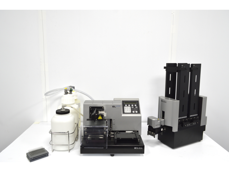 Agilent BioTek EL406 Microplate Washer Dispenser 406PUB3 w/ BioStack 2WR Stacker