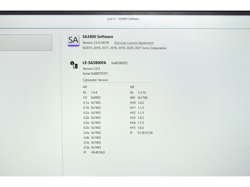 Sony LE-SA3800FA Spectral Cell Analyzer (4)Lasers/(34)Colors/(36)Detectors
