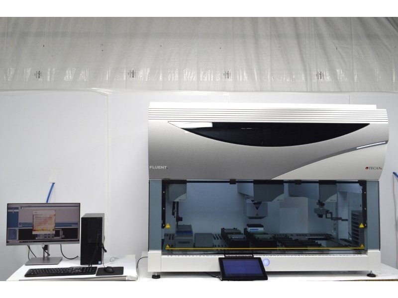 Tecan Fluent 780 Liquid Handler w/ Span-8 Air FCA, MCA384 w/ 96 Adapter Plate, RGA, Plate Hotel