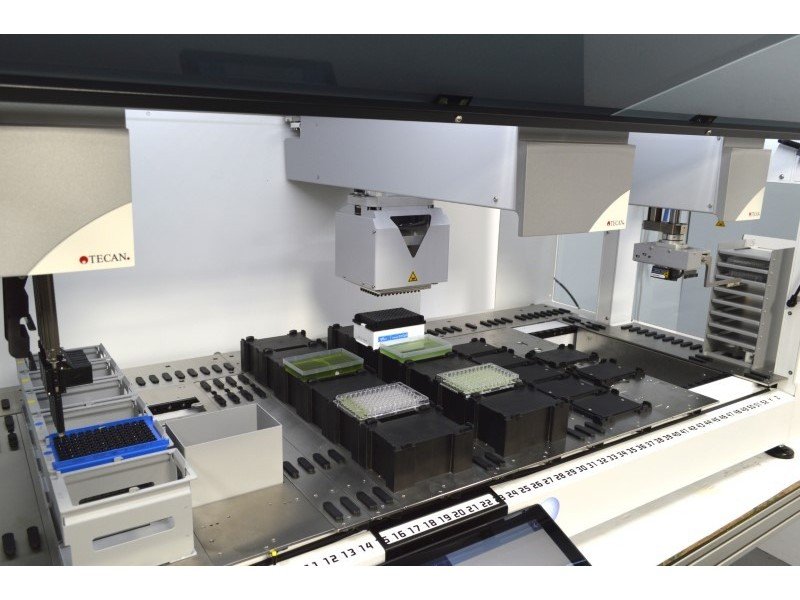 Tecan Fluent 780 Liquid Handler w/ Span-8 Air FCA, MCA384 w/ 96 Adapter Plate, RGA, Plate Hotel