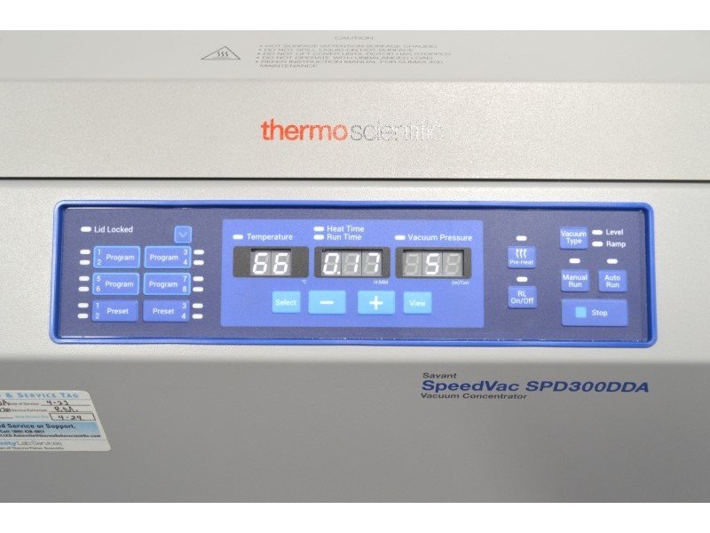 Thermo SpeedVac SPD300DDA Large Capacity Vacuum Concentrator w/ Universal Vacuum System UVS850DDA Thermo SpeedVac SPD300DDA Large Capacity Vacuum Concentrator w/ Universal Vacuum System UVS850DDA