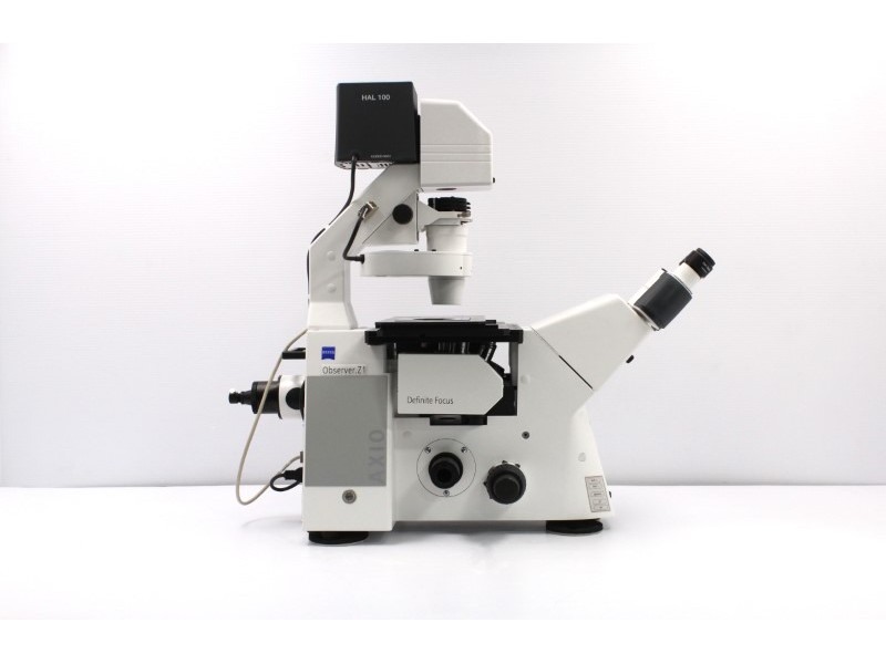 Zeiss AXIO Observer Inverted Fluorescence Motorized XY Definite Focus Microscope (New Filters)  Pred 7