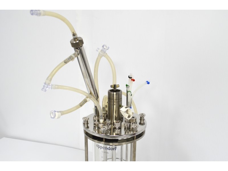 Eppendorf BioFlo 120 Bioprocess Control Station, (TMFC 20 SLPM) w/ 3-Liter Glass Vessel