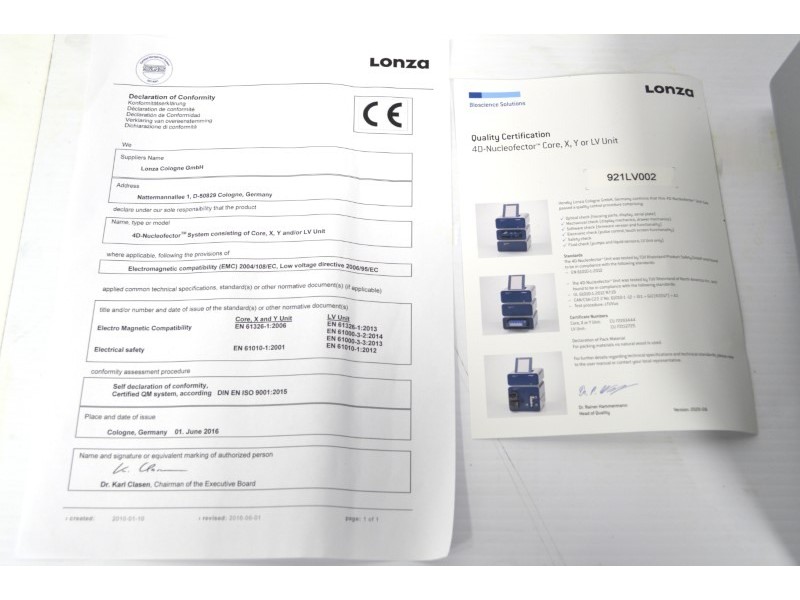 Lonza 4D-Nucleofector LV Unit