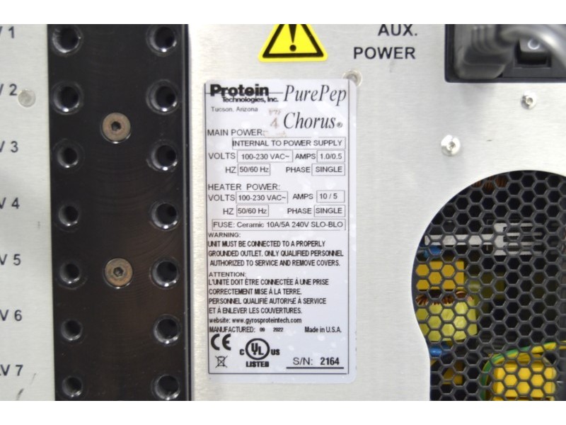 Gyros Protein Technologies PurePep Chorus Multi-Channel Peptide Synthesizer