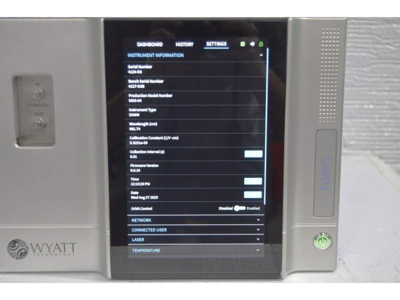 Wyatt Technology DAWN WD3-04 Multi-Angle Light Scattering Detector with the WyattQELS Module