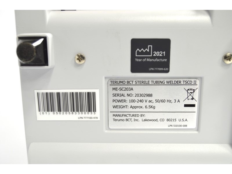 Terumo BCT TSCD II Sterile Tubing Welder