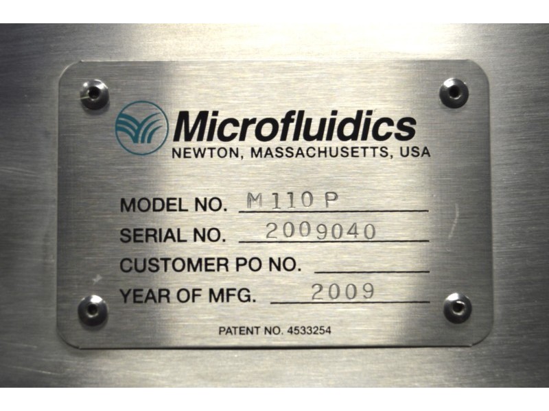 Microfluidics M-110P Microfluidizer Processor