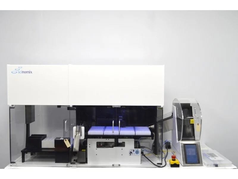 Scinomix Sci-Print VXL Tube Handler Labeler w/ VXi Bulk Tube Feeder ...